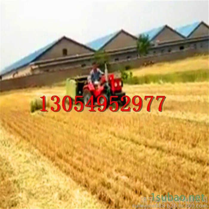 玉米秸秆捡拾打捆机曲阜瑞雷 全自动牧草捡拾粉碎打捆机价格 小麦秸秆回收机图3