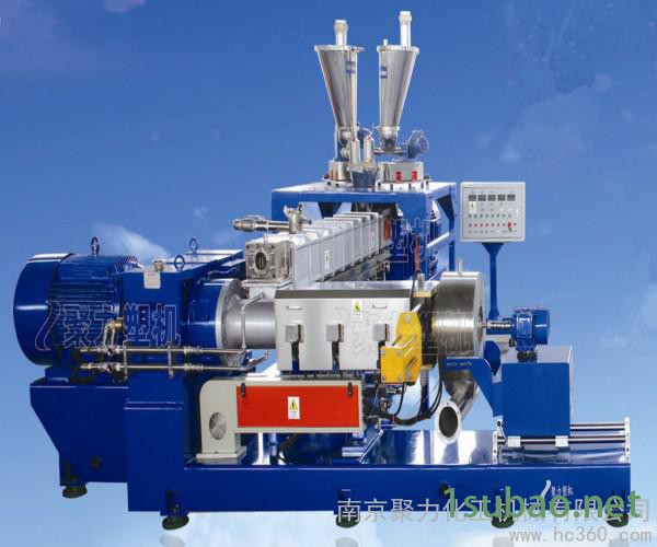 供应双阶PVC电缆料造粒机  南京聚力化工机械有限公司   双螺杆挤出机 PVC电缆料造粒机南京聚力塑机双图2
