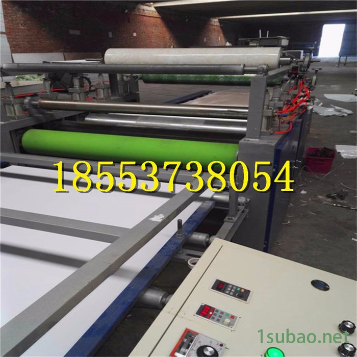 石膏板实木板贴面吸塑机 全自动高光贴面设备 亚克力贴合机图2