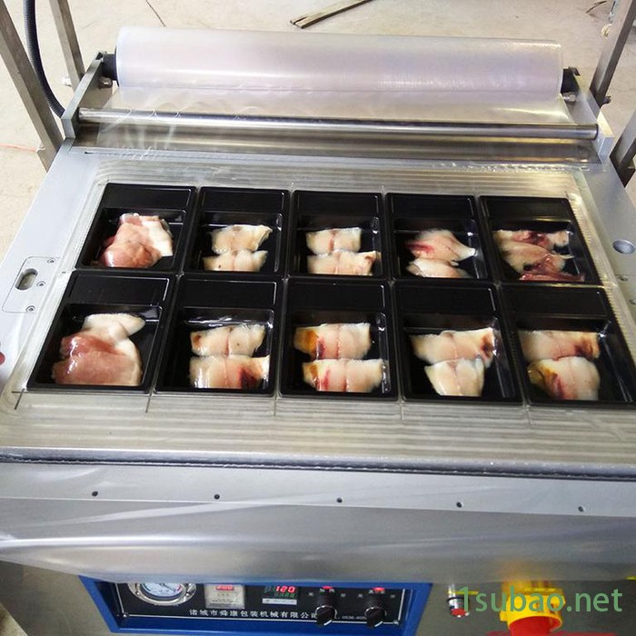 舜康DZT760真空贴体包装机 牛肉块真空贴体包装金属吸塑机图2
