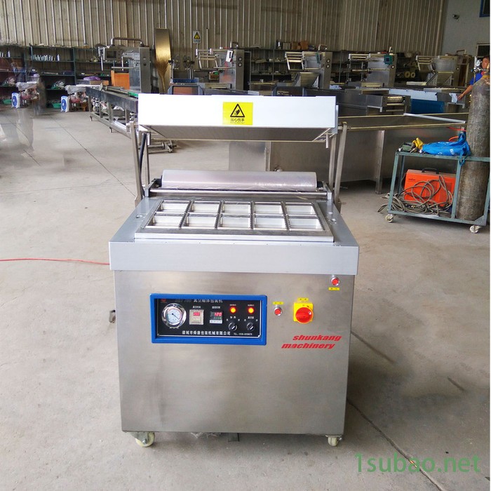 舜康DZT760真空贴体包装机 海鱼丸真空贴体包装金属吸塑机图2