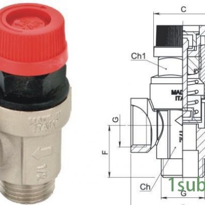 弹簧式安全阀 进口安全阀 意大利铜安全阀 手轮式安全阀 泄压