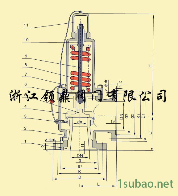 衬氟安全阀 A42F46-16C 耐腐蚀安全阀 A42F46-16P 不锈钢衬氟安全阀图3