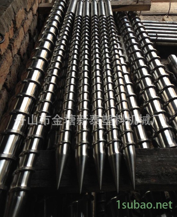 低价承接高品质PVC挤出机专用螺杆料筒，镀铬PVC注塑机螺杆图3