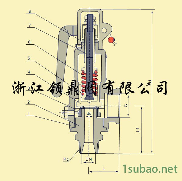 A27H安全阀 A27H-16C A27W-16P 不锈钢安全阀 蒸汽安全阀图3