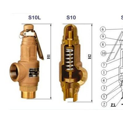 供应台湾SS品牌S10黄铜安全阀价格安全阀型号及作用