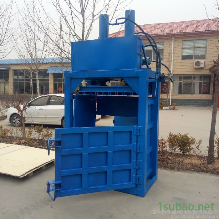 编织袋压缩捆扎机 半自动海绵压块成型机 10t纤维打包机图5