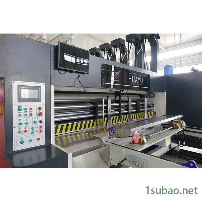 华誉 包装专用成型机  全自动印刷粘箱打包一体机 下折粘箱联动线 中国纸箱包装机械产生基地图7