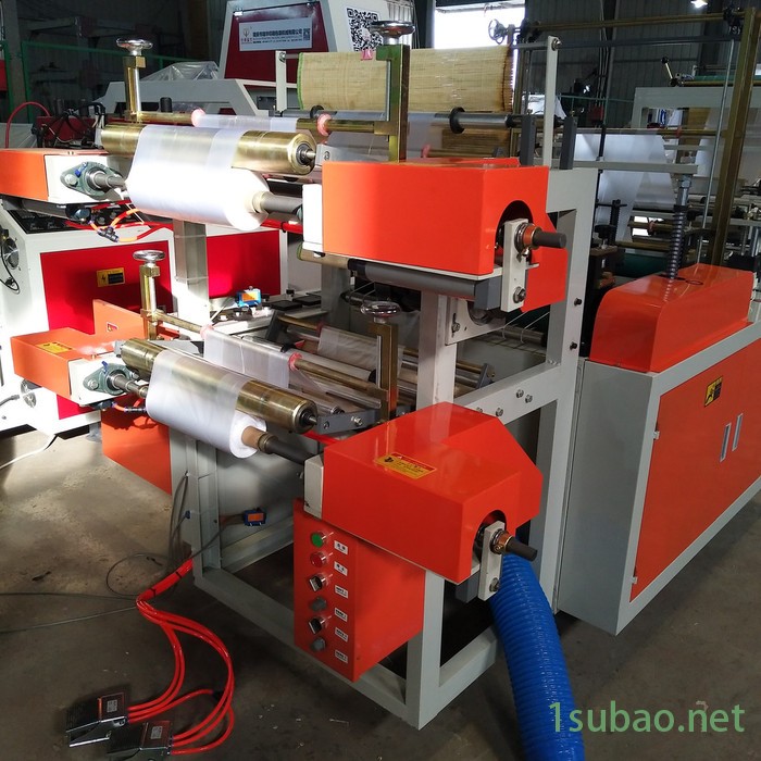 瑞华供应600 超市保鲜袋制袋机 全自动高速连卷平口袋制袋机图2