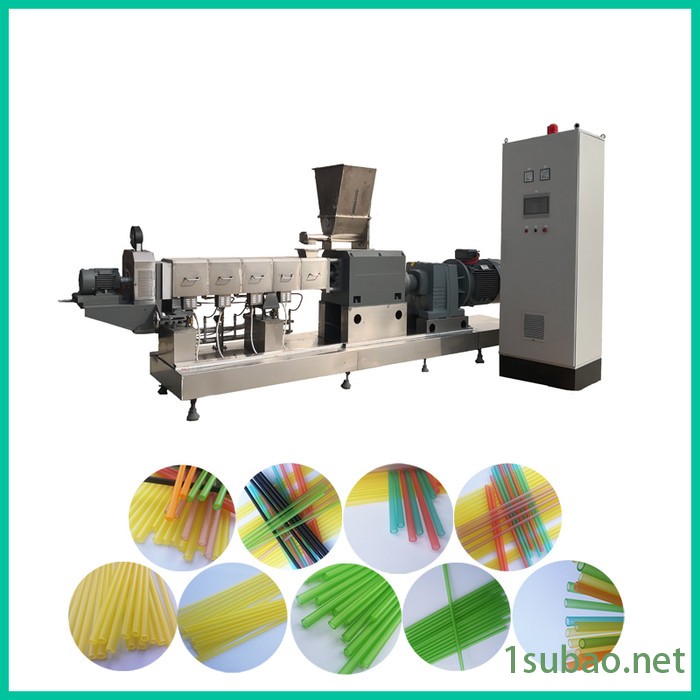 可食用吸管生产线 大米吸管生产线 大米吸管生产设备 单螺杆挤出机 欢迎订购图6