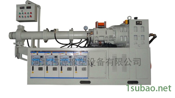 供应75型冷喂料橡胶挤出机，单螺杆密封条橡胶挤出机图4