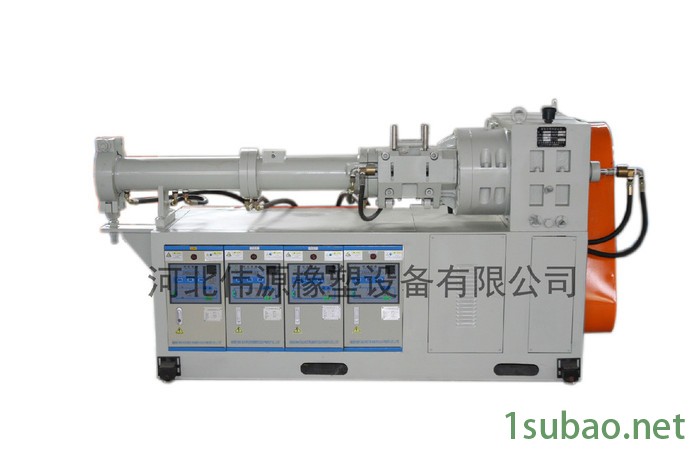 供应75型冷喂料橡胶挤出机，单螺杆密封条橡胶挤出机图5