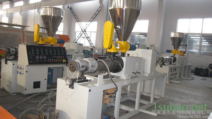 供应原伟机械65锥形双螺杆塑料挤出机图3