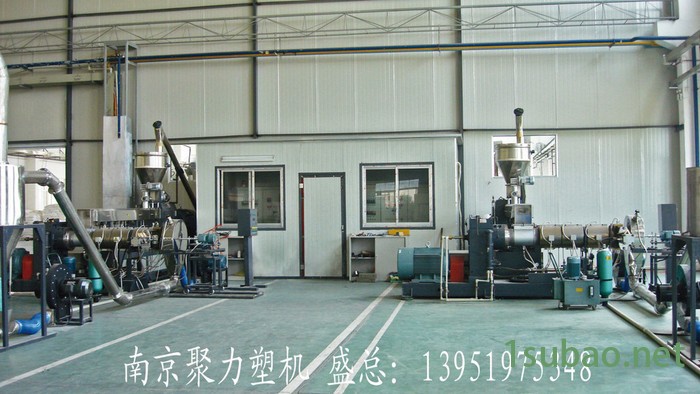 PET瓶片料造粒机  高扭矩双螺杆挤出机 塑料改性造粒机 水下切粒机 填充料造粒机  **  电话议价图7