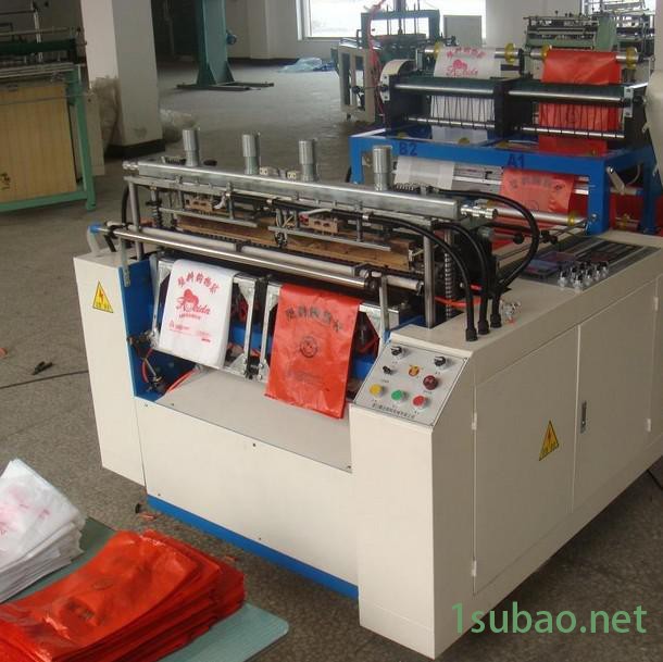 供应云邦DFHQ-450x2全自动热封热切制袋机 双道全自动背心袋制袋机 高速全自动方便袋制袋机图4