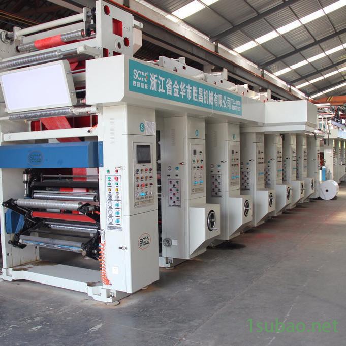 金华胜昌机械SCM-800#全自动高速电脑纸张薄膜凹版印刷机 三张力热转印膜印刷机图2