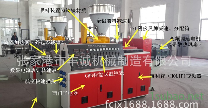 销售 SJSZ65/132锥形双螺杆挤出机 双螺杆挤出机图3