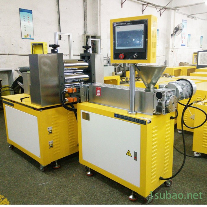 锡华厂家XH-432-25 实验型塑料拉伸膜机 PE流延薄膜机 单螺杆片材挤出机 拉伸膜机图3