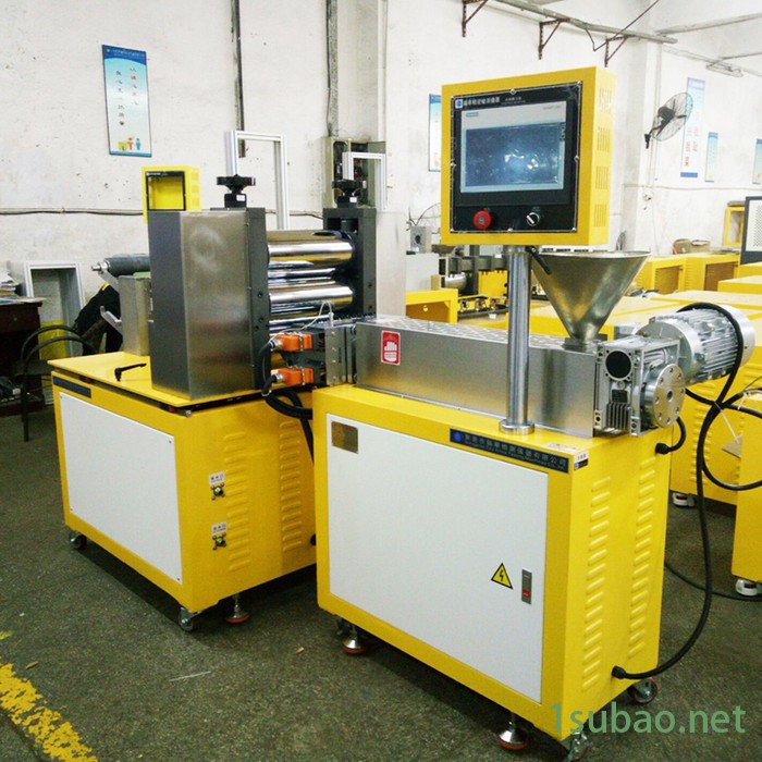 锡华厂家XH-432-25 实验型塑料拉伸膜机 PE流延薄膜机 单螺杆片材挤出机 拉伸膜机图5