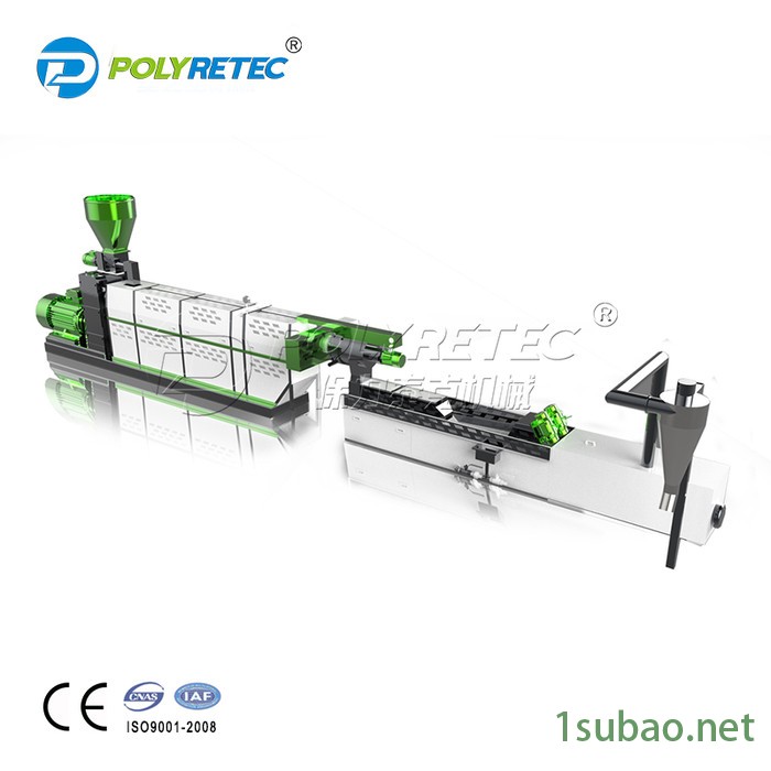 HDPE单螺杆造粒机 花乙料破碎清洗造粒处理机 蓝乙料粉碎造粒设备图7