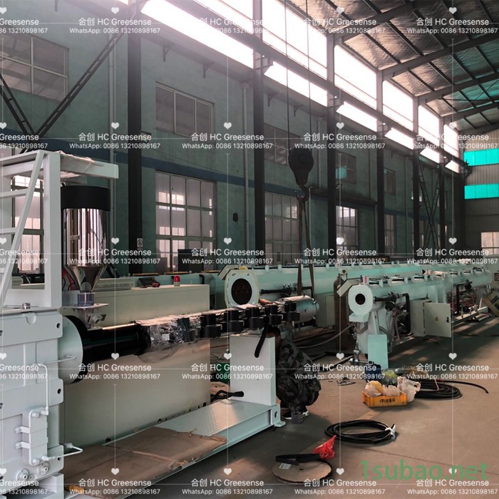 合创格瑞鑫HCPE-400 PE管挤出生产线高效合金螺杆/供水管专用挤出机图2