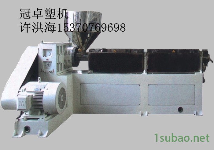 供应江苏昆山冠卓塑机单螺杆造粒机/单螺杆挤出机/塑料造粒设备机械厂家图2