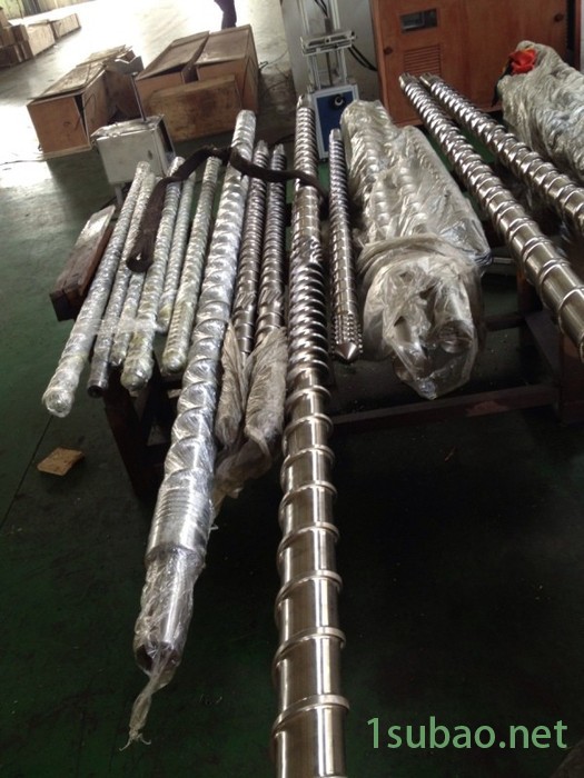 供应各种**】挤出机螺杆，单螺杆。  鑫昊螺杆  35--200锥双螺杆图7