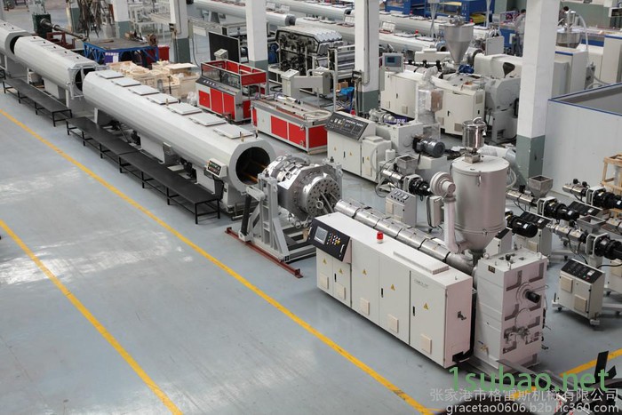 SJ90/38高效单螺杆挤出机生产线图3