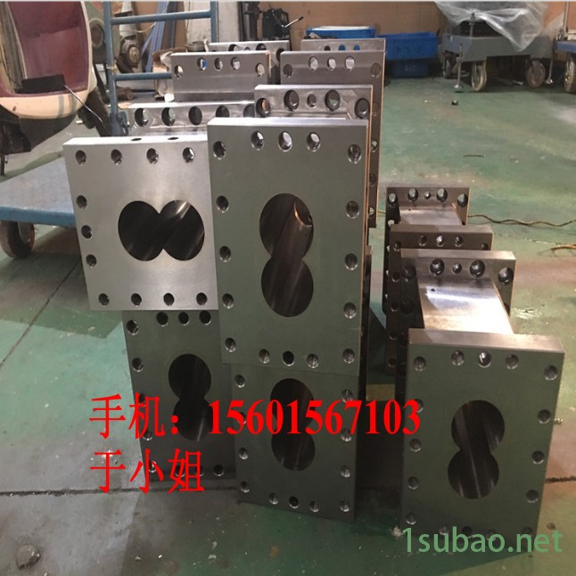 造粒机，平行双螺杆挤出机螺纹元件双螺杆挤出机 T75 螺纹套 镍合块SHJ75 螺纹套 挤出机图7