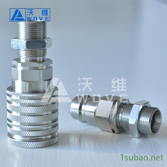 ISO5675推拉式液压接头 穿扳农机液压接头 外螺纹穿扳液压接头图2
