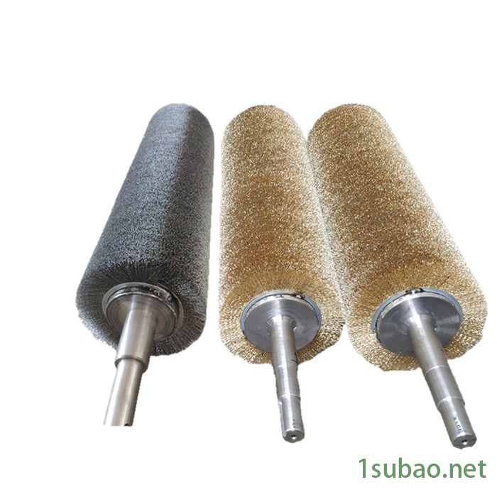 工业毛刷辊 超声波清洗机毛刷辊 钢板酸洗线毛刷辊 木地板油漆线拉丝机涂油刷辊 磨料丝毛刷辊 抛光除锈滚筒刷图5