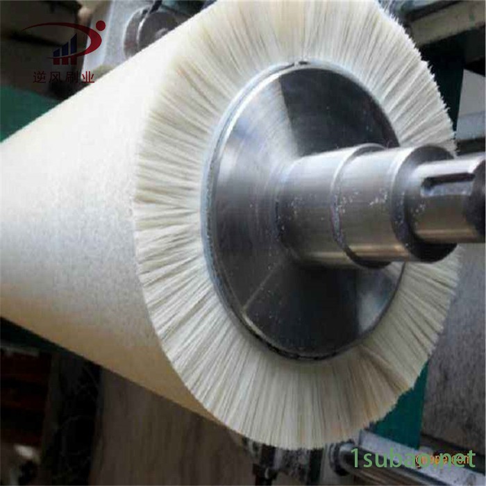 逆风毛刷辊 刷辊 工业尼龙丝滚刷 机械清洗机清洗刷辊 钢丝缠绕螺旋毛刷辊 钢板酸洗线刷辊 木地板拉丝机刷辊 可加工定制图7