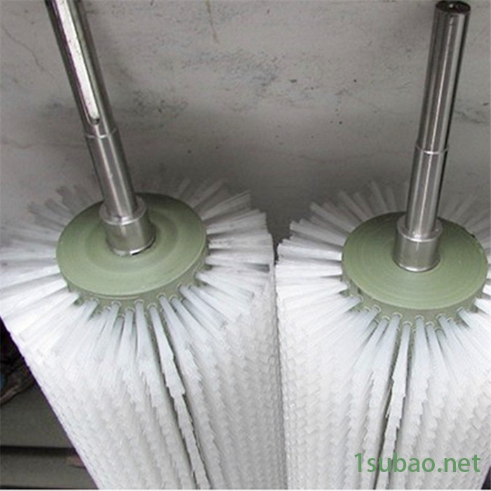 逆风毛刷辊 刷辊 工业尼龙丝滚刷 机械清洗机清洗刷辊 钢丝缠绕螺旋毛刷辊 钢板酸洗线刷辊 木地板拉丝机刷辊 可加工定制图2