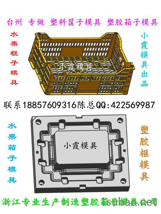 定制塑胶篮子注塑模具图1