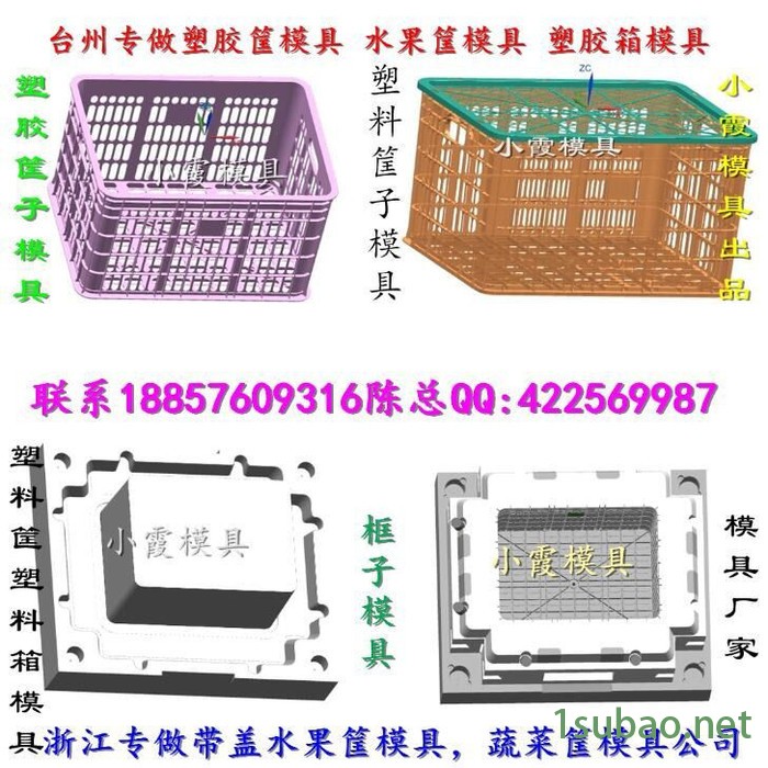 定制塑胶篮子注塑模具图7