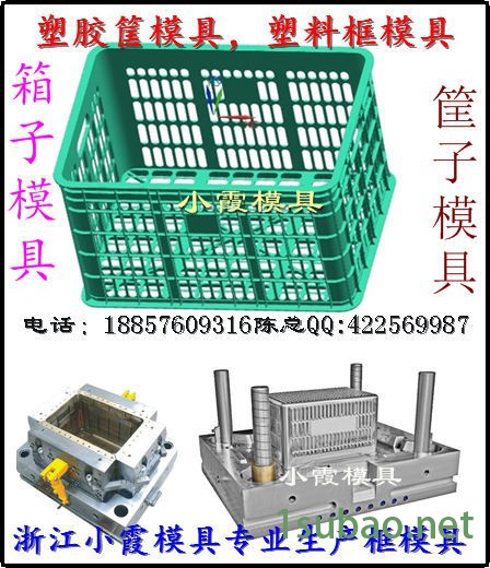 定制塑胶篮子注塑模具图4