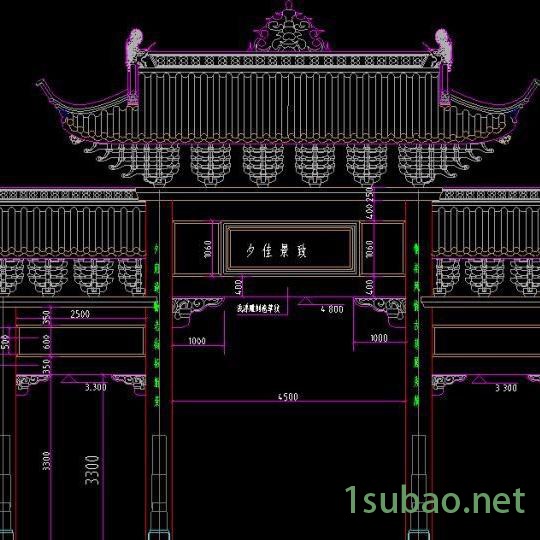注塑模具 大殿用九踩全斗配套角科模具  九踩斗拱模具  塑料模具图6
