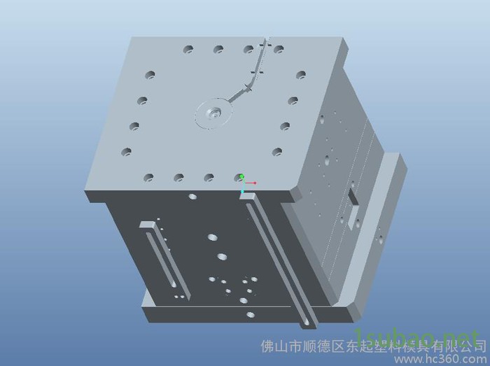 塑料花篮/花盆桶注塑模具，园林花桶模具，塑料弯接头注塑模具图2