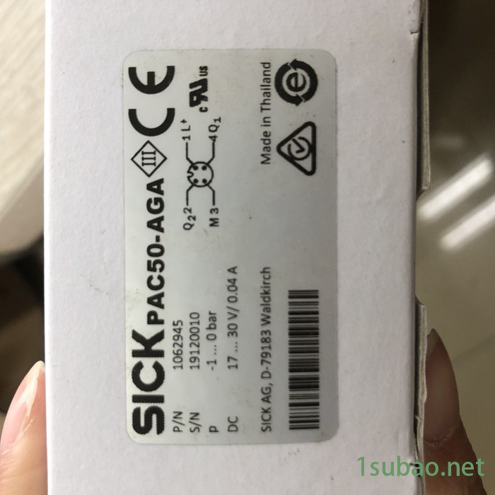 PAC50-AGA 德国西克SICK 压力传感器订货号: 1062945图4
