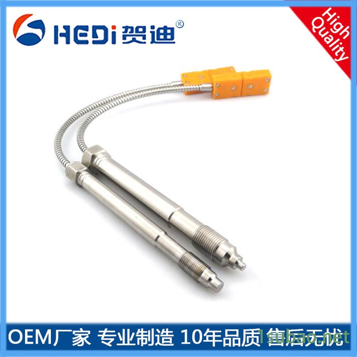 贺迪PT100高温熔体温度热电偶挤出机械模头温度测量控制器高温熔体温度传感器图5