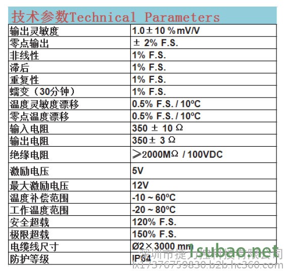 微型压力传感器3N-30N 捷力控J1040称重应变式传感器图2