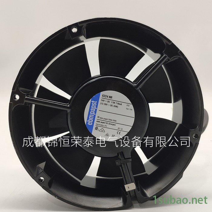 EBMPAPST依必安派特6224NR 通讯服务器 变频器散热 直流风扇24V图3