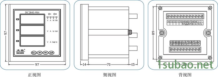 大仓/DACANG DC284E-9S4 多功能电力仪表图4