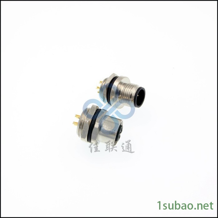 自产航空插头M8温度传感器防水连接器 3芯 4芯螺纹紧锁防水连接器 佳联通生产图2