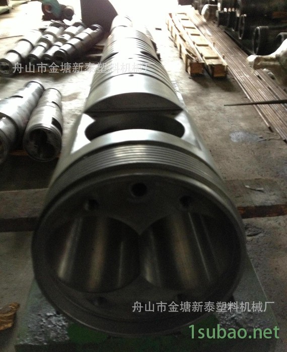 锥双螺杆**氮化钢双螺杆料筒，双合金机筒螺杆图2