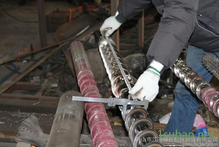 舟山江海螺杆/注塑机橡胶挤出机造粒机吹膜机/旧螺杆料筒翻新修复图2