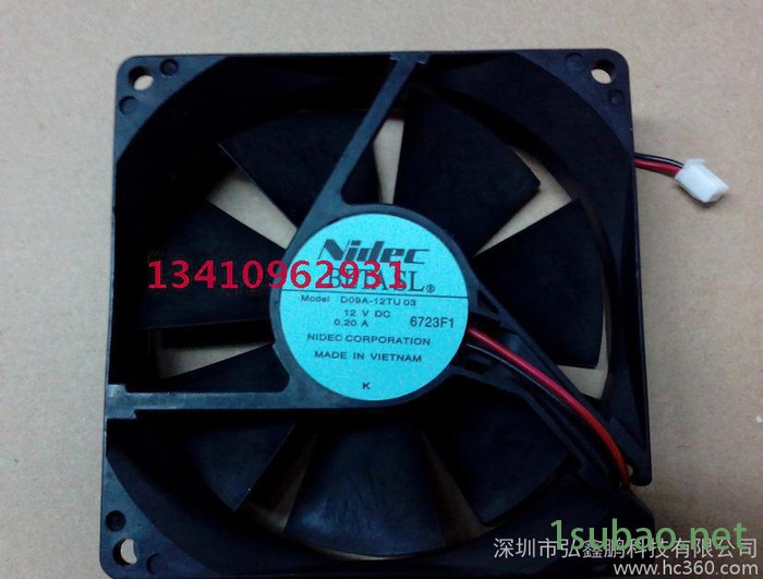 D09A-12TU 03 原装NIDEC风扇 富士变频器风扇 12V 0.2A图2