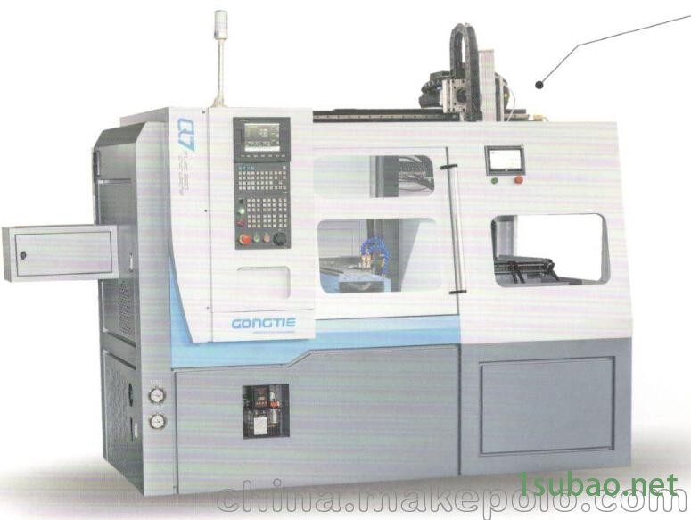 宫铁Q7自动化伺服机械手线轨数控车床图3