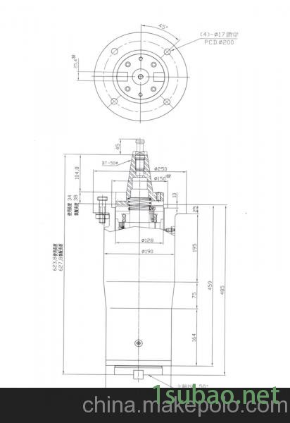 供应台湾名扬KS-A75自动打刀角度头铣头侧铣头镗铣延伸铣头图4
