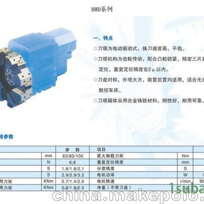 厂家直销特价数控车床电动刀架BWD系列及配件